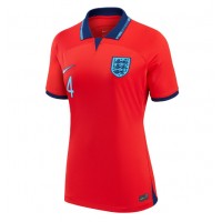 Camiseta Inglaterra Declan Rice #4 Visitante Equipación para mujer Mundial 2022 manga corta